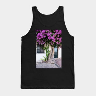 Old bougainvillea with pink blossom Tank Top